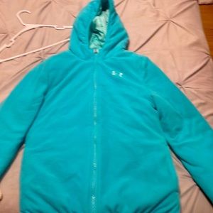 Under Armer Kids jacket size Small colour:teal